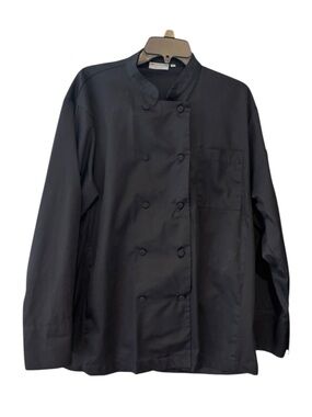 Chef Works Black Double-Breasted Chef Jacket